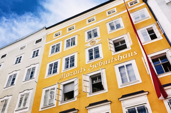 Mozarts Geburtshaus in der Festspielstadt Salzburg