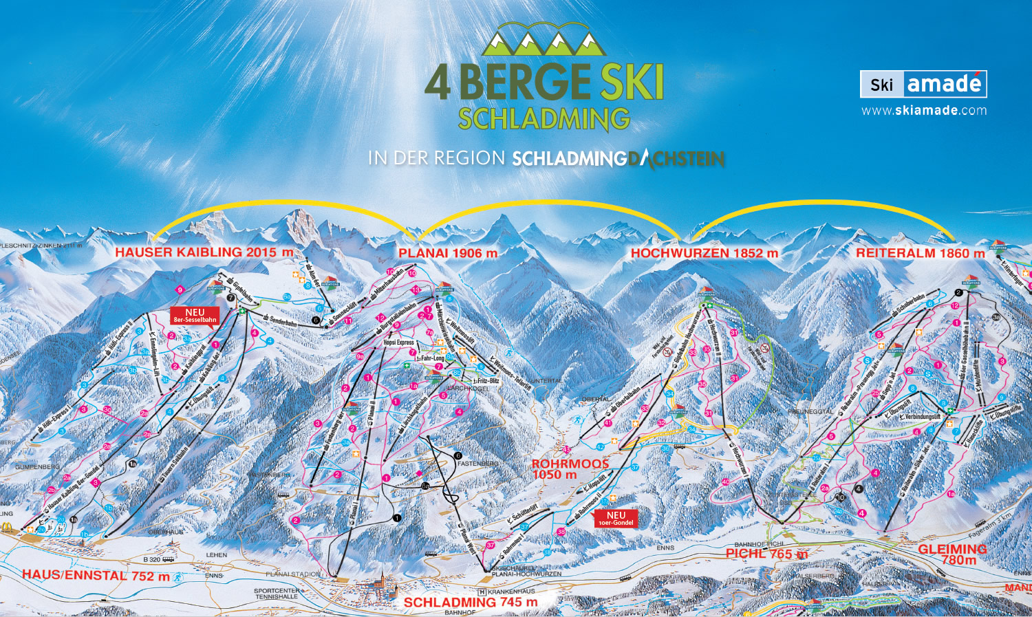 Skiregion Hauser Kaibling in der 4-Berge-Skischaukel